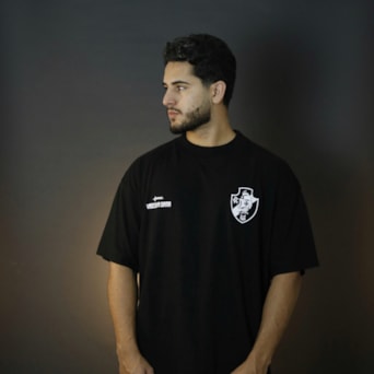 Camisa Vasco Da Gama Oversized Approve Almirante Preta - Masculino