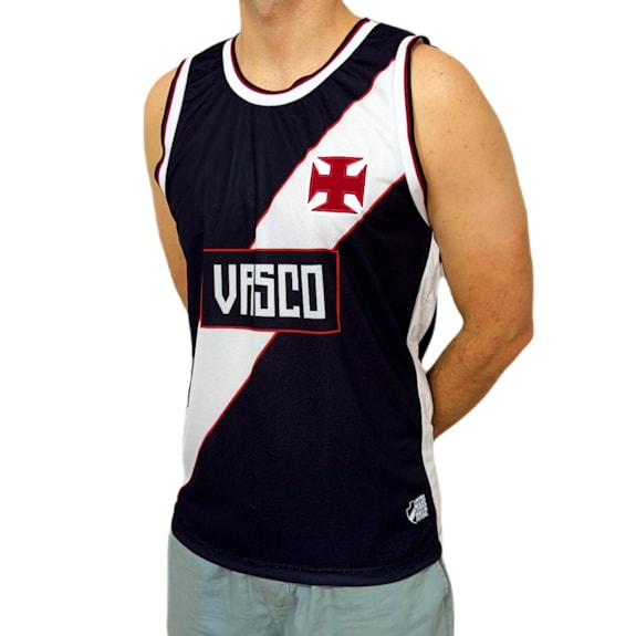 Camisa Vasco da Gama Regata Retrô Basquete Anos 2000 - Masculino