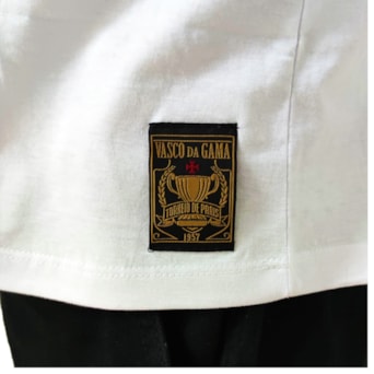 Camisa Vasco da Gama Retrô Polo Paris 1957 Branca - Masculino