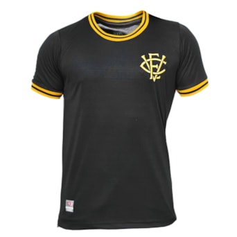 Camisa Vitória Jacquard Preto Retrômania - Masculino