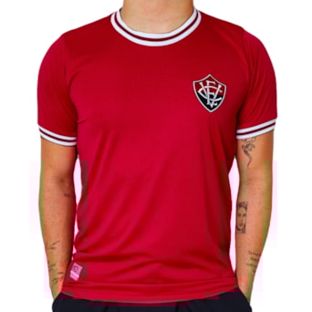 Camisa Vitória Jacquard Símbolo Vermelha - Masculino