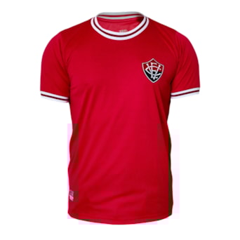 Camisa Vitória Jacquard Símbolo Vermelha - Masculino