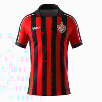 Camisa Vitória Jogo 1 2025 Rubro Negro - Masculino