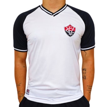 Camisa Vitória Raglan Branca Retrômania - Masculino
