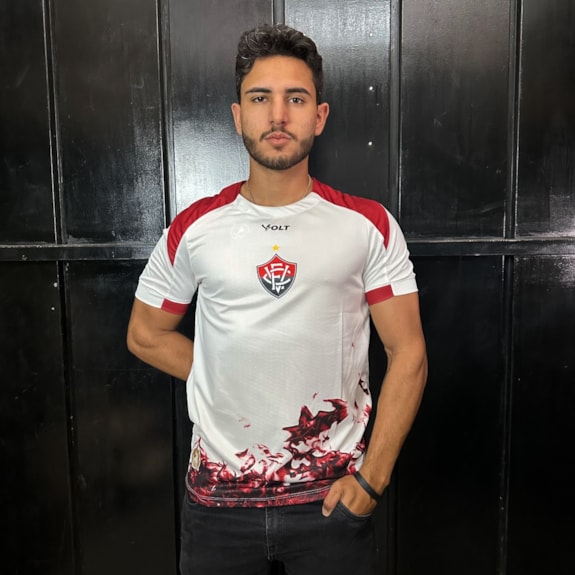 Camisa Vitória Volt 2025 Aquece - Masculino