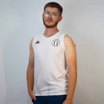 Camisa XV de Piracicaba Kappa 2026 Regata Nuuk Branco - Masculino