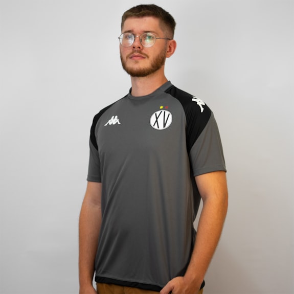Camisa XV de Piracicaba Kappa 2026 Treino Cinza - Masculino