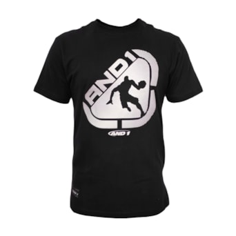 Camiseta And1 Badge Preta - Masculino