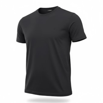 Camiseta Básica Algodão Dx Logo Preto - Masculino