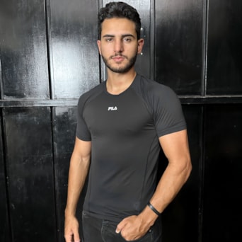Camiseta Esportiva Fila Bio III Preta - Masculino