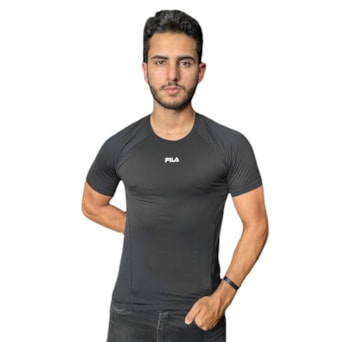 Camiseta Esportiva Fila Bio III Preta - Masculino
