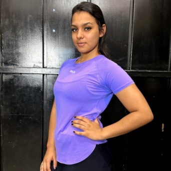 Camiseta Fila Bio III Poliamida Lilás - Feminina