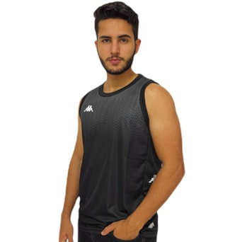 Camiseta Kappa Regata Cuttings Preta - Masculino