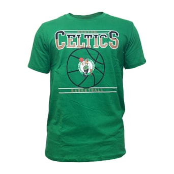 Camiseta NBA Boston Celtics Basquete Box Out Verde - Masculino