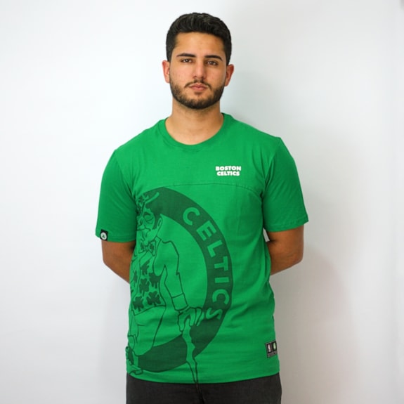 Camiseta NBA Boston Celtics Fullface Verde - Masculino