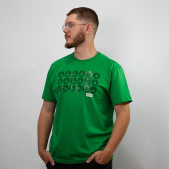 Camiseta NBA Boston Celtics Pattern Símbolos Verde - Masculino