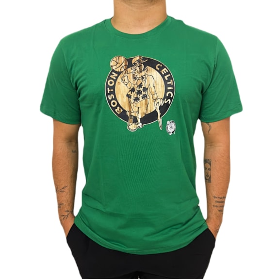 Camiseta NBA Boston Celtics Wood Court Verde - Masculino