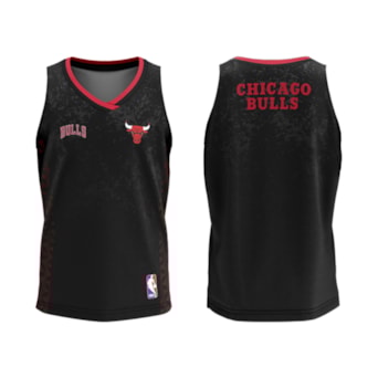 Camiseta NBA Chicago Bulls Regata Essence Preto - Infantil