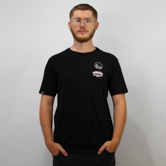 Camiseta NBA Golden State Warriors Logo Preto - Masculino