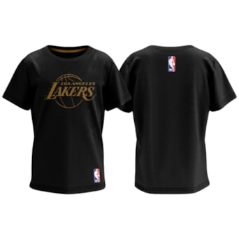 Camiseta NBA L.A Lakers Nomad Preta - Infantil
