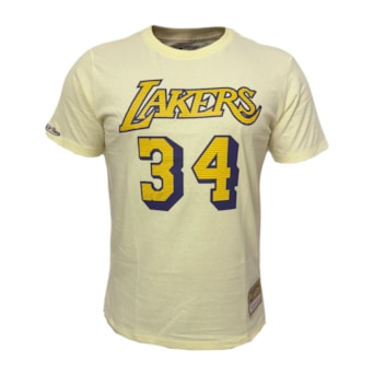 Camiseta NBA LA Lakers O'Neal Mitchell & Ness - Masculino