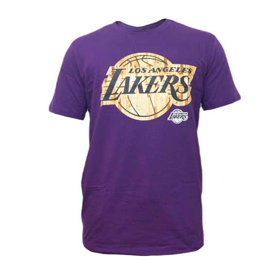 Camiseta NBA Los Angeles Lakers Basquete Wood Court - Masculino