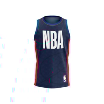 Camiseta NBA Regata Terms Azul - Infantil
