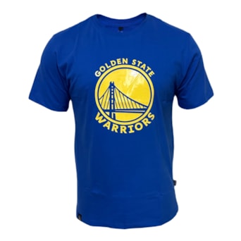 Camiseta NBA Wet Logo Golden State Warriors Azul - Masculino