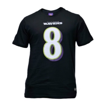Camiseta NFL Baltimore Ravens Jackson 8 Preto - Masculino