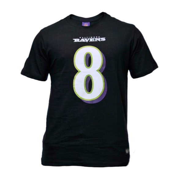 Camiseta NFL Baltimore Ravens Jackson 8 Preto - Masculino