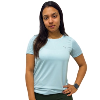 Camiseta Puma Performance Tee Turquesa - Feminina