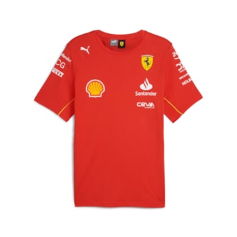 Camiseta Puma Scuderia Ferrari Team Vermelha - Masculino