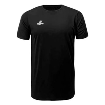 Camiseta Topper Fut Classic Plus Size Preto - Masculino