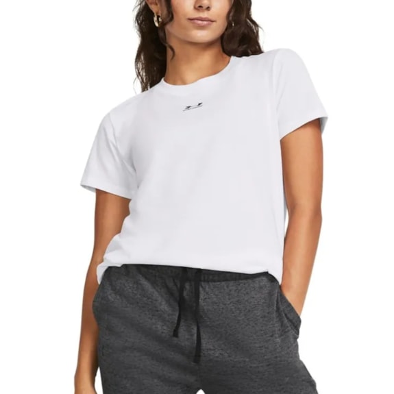 Camiseta Under Armour Campus Core Off-White - Feminina