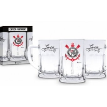 Caneca Corinthians Vidro 565ml Original