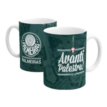 Caneca Palmeiras Porcelana 300ml - Oficial