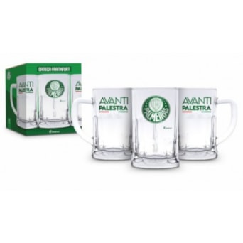 Caneca Palmeiras Vidro 565ml Original