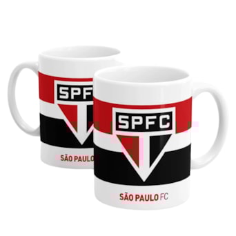 Caneca São Paulo Porcelana 300ml - Oficial