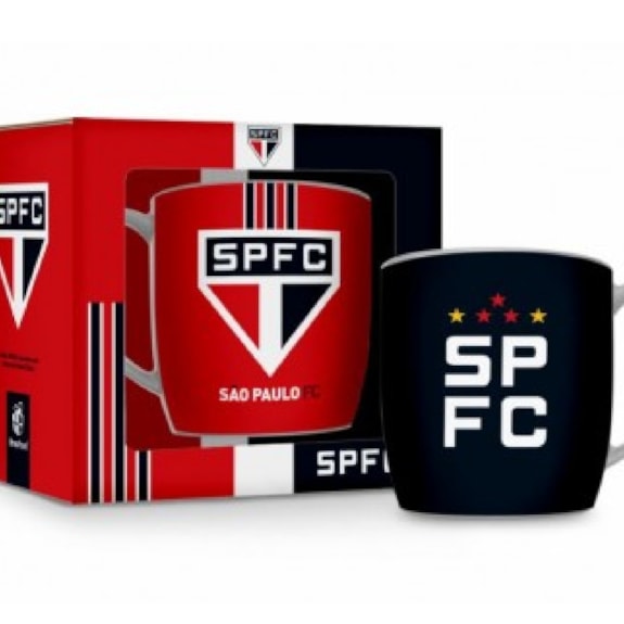 Caneca São Paulo Porcelana Urban 300ml Oficial