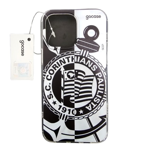 Capinha para Celular Gocase Corinthians Black And White Iphone 14Pro Max Original