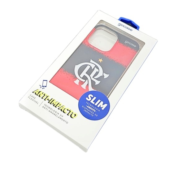 Capinha para Celular Gocase Flamengo Listras Iphone 14Pro Original