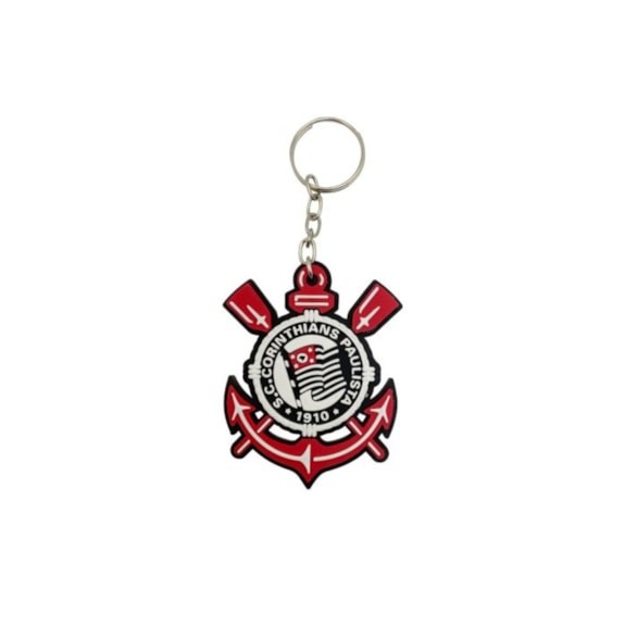 Chaveiro Corinthians Borracha Oficial -
