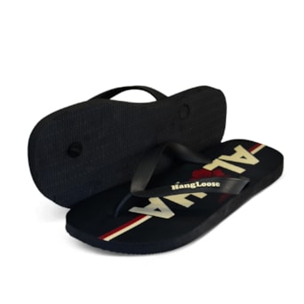 Chinelo Hang Loose Aloha Preto - Masculino