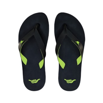 Chinelo Hang Loose Classic Preto Logo - Masculino