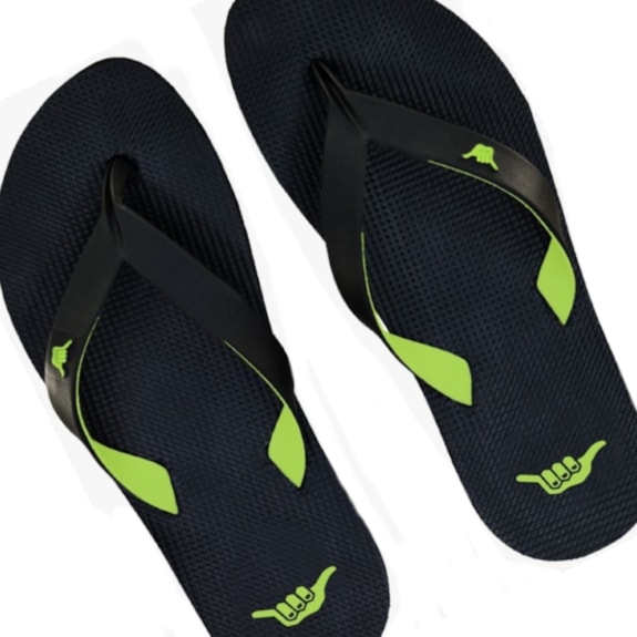 Chinelo Hang Loose Classic Preto Logo - Masculino