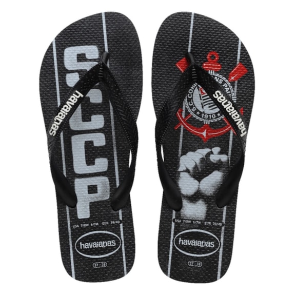 Chinelo Havaianas Corinthians Top Times - Masculino