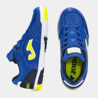 Chuteira Futsal Joma Top Flex Azul - Infantil