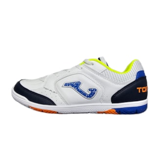 Chuteira Futsal Joma Top Flex Branco - Infantil