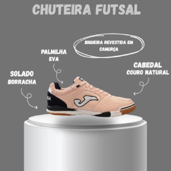 Chuteira Futsal Joma Top Flex Rebound Rosa - Masculino