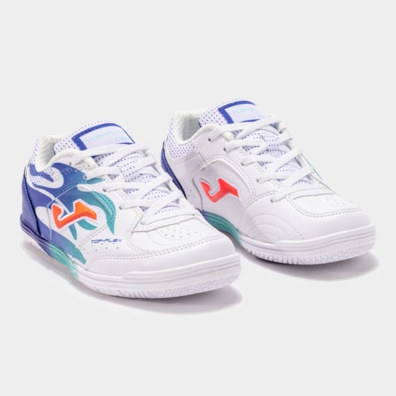 Chuteira Futsal Joma TopFlex Branco - Masculino